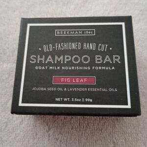 *SEALED* Beekman 1802 'Fig Leaf' SHAMPOO BAR - 3.5 oz/99g